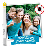 tickSAFE Zeckengreifer mit rotierendem Greiferkopf zur Anwendung am Menschen schonend Zecken entfernen ohne Quetschen ideal für die ganze Familie