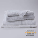 LUMALAND Premium Handtücher 6er-Set Weiß, 4 Handtücher 50x100 cm und 2 Badetücher 70x140 cm, hochwertig, saugfähig und langlebig