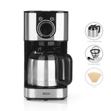 BEEM Kaffeemaschine Fresh-Aroma-Switch Thermo mit Timer, LED-Display, Isolierkanne und Permanentfilter für Filterkaffee.