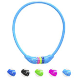 #DoYourFitness Fahrradschloss »Protector« Zahlenschloss in himmelblau, 60 cm lang, mit 3mm Stahl und Kunststoffumwicklung.
