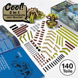 CBionic Baustein-Set Schildkröte grün/braun mit 140 Teilen für kreative, flexible Konstruktionen inspiriert von Naturbewegungen.