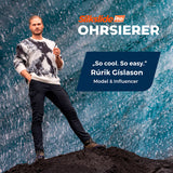 Silkslide Pro Ohrsierer mit 2 Präzisionsklingen für Innen- und Außenohr, langlebig und ohne Batterien, für sanfte Ohrhaar-Rasur.