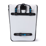 #DoYourSports Wasserdichte Fahrradtasche Roll-Top 21 L Weiß mit Schnellverbindungssystem und reflektierendem Material.