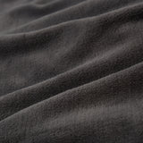 LUMALAND Kuscheldecke 150x200 cm in Grau, weiches Coral-Fleece, vielseitig als Sofadecke, Tagesdecke und pflegeleicht bei 30°C.