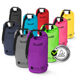 Where Tomorrow Dry Bag 20L - Style 01 - Lila, wasserdicht, robust, UV-Schutz, verstellbarer Schultergurt für Outdoor-Abenteuer.