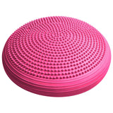 World Fitness Ballsitzkissen "Blowup" - Inkl. Pumpe - Ø 33 cm - Pink Ergonomisches Balancekissen mit Noppen für Komfort und Training.