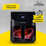 Rachs KOCHWERK Heißluft-Fritteuse Digital 4l schwarz matt mit schnellerer Garzeit und einfacher Bedienung für vielseitiges Kochen.