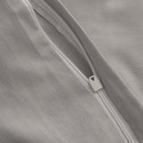 LUMALAND Premium Bettwäsche Everyday Grau mit hochwertigem YKK Reißverschluss, weiche Polycotton-Qualität, Ganzjahresbettbezug 155x200 cm.