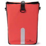 #DoYourSports Wasserdichte Fahrradtasche Roll-Top 21 L Rot, reflektierend, 3-in-1, mit Schnellverbindungssystem und robustem Material.