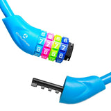 #DoYourFitness Fahrradschloss »Protector« himmelblau, 60 cm lang, Zahlenschloss mit Kunststoffummantelung und 4-stelliger Codierung.