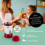 GOURMETmaxx Mr. Magic Power 400 Pro mit Zubehörset M kompakter Standmixer für Smoothies, Shakes, Pestos und mehr zu Hause und unterwegs.