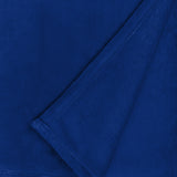 LUMALAND Kuscheldecke - 220x240cm Sofadecke & Tagesdecke in Blau aus weichem Coral-Fleece, pflegeleicht und wohnlich.