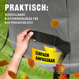 LANDMANN Premium Wetterschutzhaube 93x147x125 cm grau mit verstellbaren Klettverschlüssen für perfekten Sitz und Schutz bei jedem Wetter.