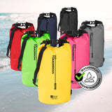 Where Tomorrow Dry Bag 10L - Style 02 - Gelb, wasserdichter, robuster Rucksack mit Rolltop-Verschluss für Outdoor-Abenteuer.