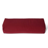 #DoYourYoga Yoga-Bolster Paravati, rot, 67x22x13 cm, gefüllt mit Bio-Dinkelspelz, abnehmbarer Bezug, ideal für restaurative Yogaübungen.