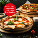 GOURMETmaxx Pizza Maker mit Temperatureinstellung und herausnehmbarem Pizzastein für knusprige Pizza in nur 3–4 Minuten.