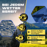 Where Tomorrow - Pop up Kuppelzelt für 3 Personen - 10 Sek. Quick-up-Aufbau - Blau bietet Schutz bei jedem Wetter, wasser- und winddicht.