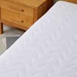 7dreams® Matratzentopper Microfaser - 100 x 200 x 3,5 cm mit weichem, atmungsaktivem Bezug und punktelastischer Memory Foam Anpassung.