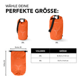 #DoYourOutdoor Dry Bag 30L - Orange wasserfester, robuster Dry Bag mit verstellbarem Schultergurt und Rolltop-Verschluss für Outdoor-Abenteuer.