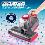 CLEANmaxx Milbensauger Rotation Power mit UV-C-Licht entfernt 99,9 % Milben und reinigt Textilien nachhaltig mit Ionen-Funktion.