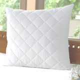 7dreams® Microfaser Kopfkissen gesteppt 80x80 cm, allergikergeeignet, waschbar bei 95°, weiß, formstabil und pflegeleicht