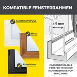 EASYmaxx Insect Protect Magnete für Insektenschutzgitter – kompatibel mit Kunststoff, Holz und Aluminium Fensterrahmen ab 9 mm Breite.