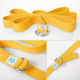 #DoYourYoga Yogagurt Madira Gelb, 100% Baumwolle, 250 x 3,8 cm, unterstützt Flexibilität und einfache Aufbewahrung