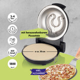 Rachs KOCHWERK Pizza Maker inkl. herausnehmbarem Pizzastein und Pizzaheber, elektrischer Ofen für knusprige Pizza in 3-4 Minuten.