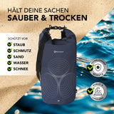 #DoYourOutdoor Dry Bag 20L - Dunkelblau, wasserdichter und robuster Outdoor-Rucksack mit Rolltop-Verschluss zum Schutz vor Wasser und Schmutz.