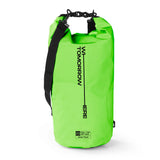 Where Tomorrow Dry Bag 20L - Style 02 - Grün, wasserdichter, robuster Rucksack mit UV-Schutz und verstellbarem Schultergurt für Outdoor-Abenteuer.