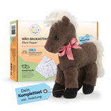 cuci cuci Näh-Baukastenset Motiv Pferd Pepper, Komplettset für Kinder ab 5 Jahren mit Nähanleitung und Materialien.