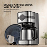Barista Filterkaffeemaschine Touch Iso mit Isolierkanne, LED-Touchdisplay und Timer für perfekten Kaffeegenuss.