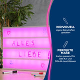 EASYmaxx Schreib-Set für Leuchtkasten mit 3 Stiften und 20 Blanko Karten passend für DIN-A3 und DIN-A4 Leuchtboxen.