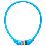 #DoYourFitness Fahrradschloss »Protector« - himmelblaues Zahlenschloss, 60 cm lang, 3mm Stahl mit Kunststoffmantel für sicheren Schutz.