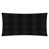 LUMALAND Sonnensegel 100% HDPE mit Stabilisator, rechteckig 5 x 7 m, schwarz, UV-Schutz 30+, reißfest und stabil.