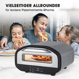 GOURMETmaxx Elektro-Pizzaofen mit Pizzaheber, Touchdisplay und 8 Programmen, ideal für perfekte Pizza zu Hause.