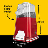 GOURMETmaxx Popcorn-Maschine im Retro-Design mit heißer Luftzirkulation für schnelles, fettfreies Popcorn bis 60 Gramm Mais.