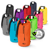 Where Tomorrow Dry Bag 20L - Style 02 - Orange, wasserdichter, robuster Outdoor-Rucksack mit verstellbarem Schultergurt und UV-Schutz.