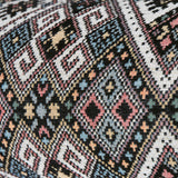 #DoYourYoga Yoga-Bolster Tarik mit Bio-Dinkelspelz, 68x22x22 cm, indisches Design-Muster, abnehmbarer Bezug, Meditationskissen.