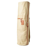 #DoYourYoga Yogatasche "Sunita" Sandfarben Größe L aus robustem Canvas mit praktischer Außentasche und verstellbarem Tragegurt.