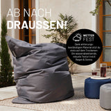 LUMALAND Sitzsack Classic XXL (380 L) - In- & outdoor - Senfgelb, wetterfest und wasserabweisend für Terrasse und Garten.