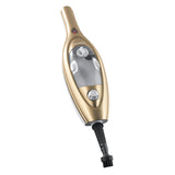 CLEANmaxx Dampfbesen - Mit Knickgelenk - gold/weiß mit abnehmbarem Handdampfreiniger und 300 ml Wassertank.