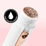MAXXMEE Haarentferner Perfect Shave inkl. USB-Kabel – weiß/rosegold, sanfte & wasserdichte Haarentfernung, auch unter der Dusche geeignet.
