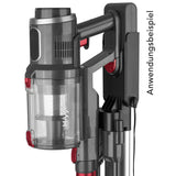 MAXXMEE Standhalterung für die Clever Clean Serie schwarz zur einfachen Aufstellung und Ladefunktion ohne Bohren kompatibel mit Akku-Sauger Netzteil.