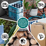 ModulFix - Multifunktionales Spanngummi-System Premium-Set zur variablen Befestigung von Gegenständen im Auto, Fahrrad, Camping und Haushalt.