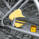 CLEANmaxx Felgenbürste mit 2 Schwämmen - gelb reinigt Fahrradspeichen schonend und entfernt hartnäckigen Schmutz wie Bremsstaub.