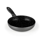 Mama Rossi Aluminium-Pfanne mit Cool-Touch-Griff - 20 cm, antihaftbeschichtet, anthrazit, hitzebeständig und spülmaschinengeeignet.
