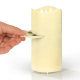 EASYmaxx LED-Projektor Kerze creme mit 4 wechselbaren Themenschablonen für rotierende Motive an Wänden und Decken.