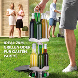EASYmaxx Flaschenkühler für bis zu 13 Flaschen, ideal zum Grillen und Gartenpartys, stromlos und kompakt ohne Kühlschrank.