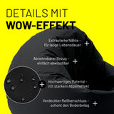 LUMALAND Sitzsack Drops (300 L) schwarz mit extrastarken Nähten, abnehmbarem Bezug, Abperleffekt und verdecktem Reißverschluss für In- & Outdoor.